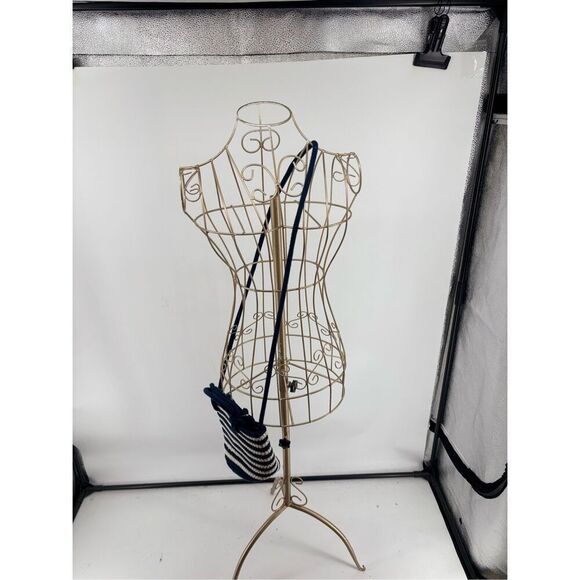 GAP Blue White Striped Crossbody Bag Mini Purse Summer Beach NWT - Picture 5 of 9